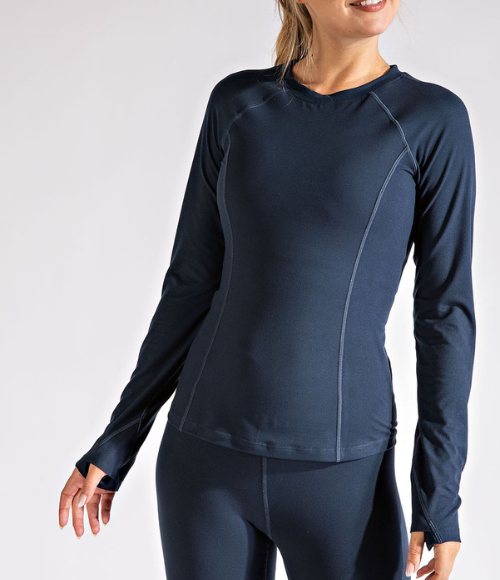 Plus Long Sleeve Active Top - Multiple Colors