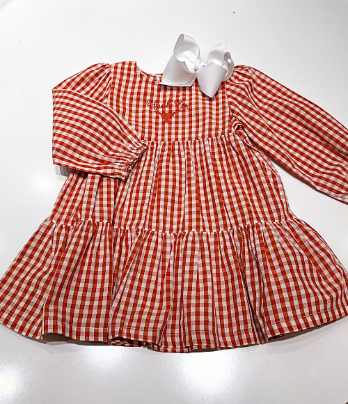 Lohnhorn Gingham Twirl Dress
