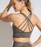 Plus Camo Chintz Sports Bralette - Multiple Colors