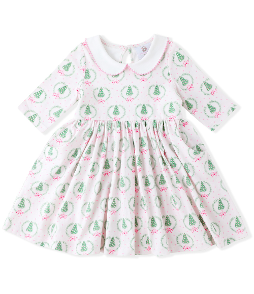 Proper Pink Holiday Twirl Dress