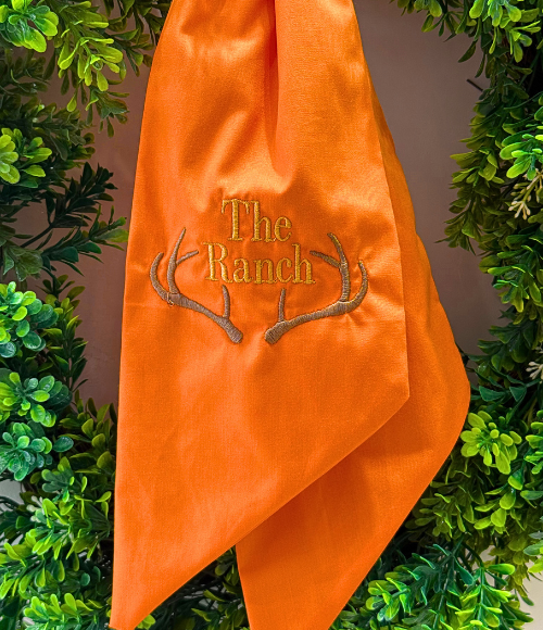 Custom Embroidered Wreath Sashes