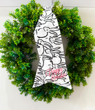 Custom Embroidered Wreath Sashes