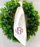 Custom Embroidered Wreath Sashes