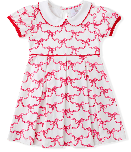 Red Ribbon Proper Pleat Dress