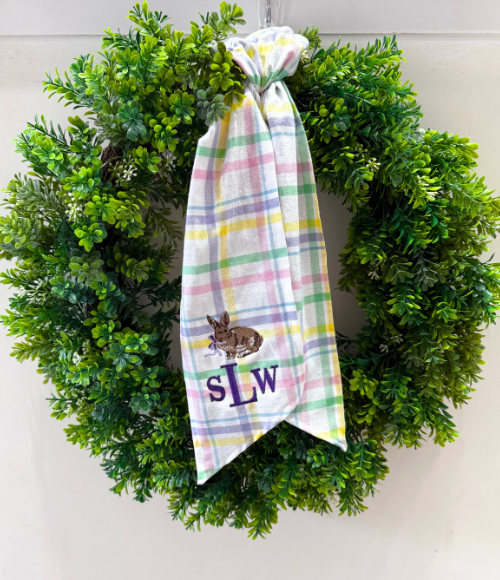 Custom Embroidered Wreath Sashes