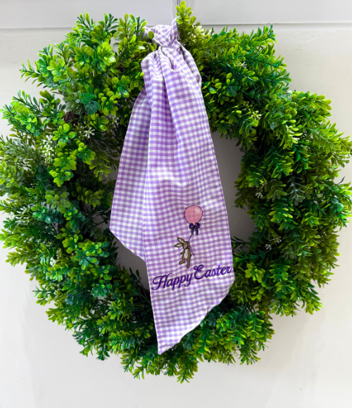Custom Embroidered Wreath Sashes
