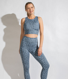 Plus Leopard Chintz Sports Bralette - Multiple Colors