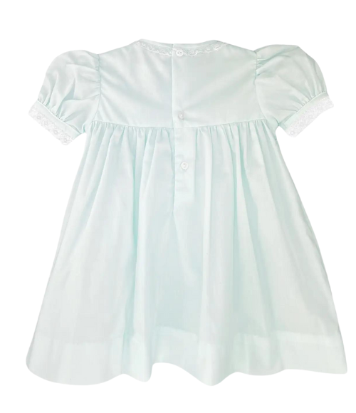 Fully Smocked Dress with French Lace