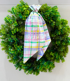 Custom Embroidered Wreath Sashes