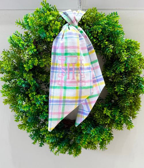 Custom Embroidered Wreath Sashes