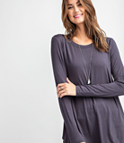Plus Round Neck Top - Multiple Colors