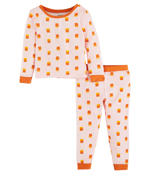 Glowing Pink Candy Corn Glow Pajamas Glowing Pink Candy Corn Glow Pajamas