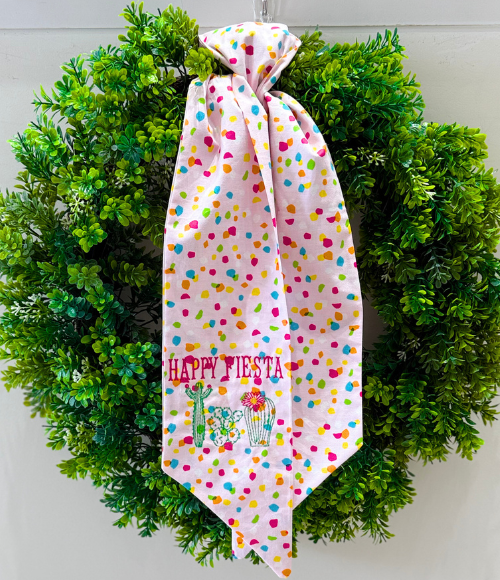 Custom Embroidered Wreath Sashes