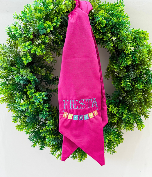 Custom Embroidered Wreath Sashes