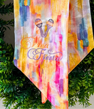 Custom Embroidered Wreath Sashes