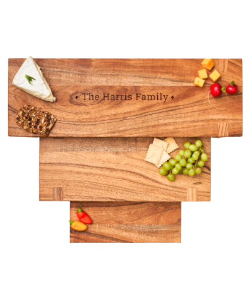 Modern Set of Acacia Nesting Boards