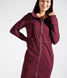 Plus Long Hooded Active Jacket - Multiple Colors
