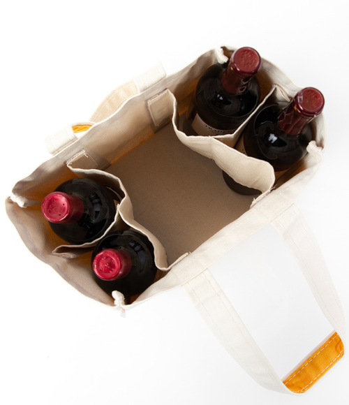 4 Bottle Wine Tote