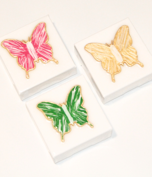 Hand Painted Butterfly Canvas