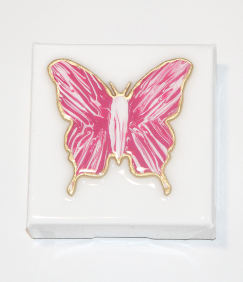 Hand Painted Butterfly Canvas