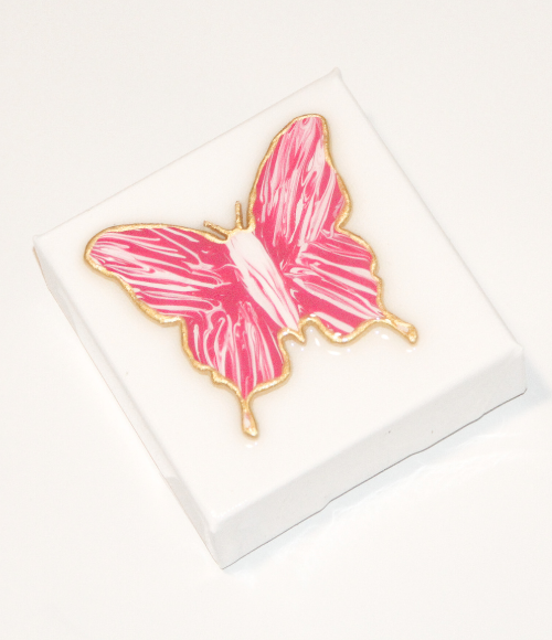 Hand Painted Butterfly Canvas