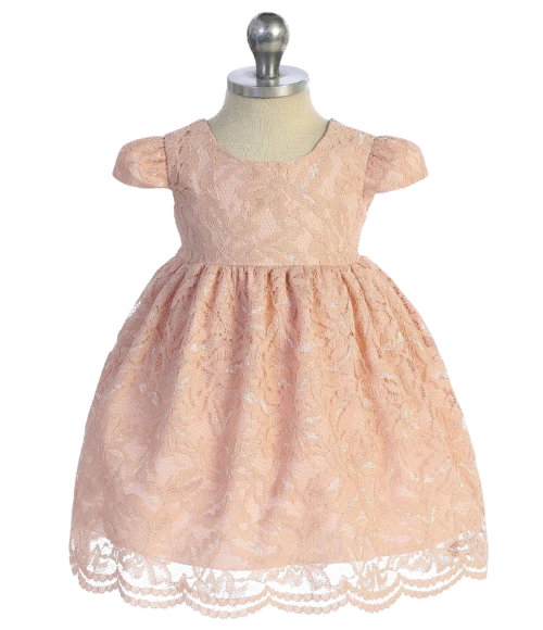 All Lace Baby Dress - Multiple Colors