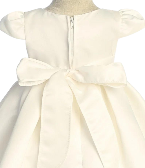 Classic Pleated Baby Dress - Ivory or White