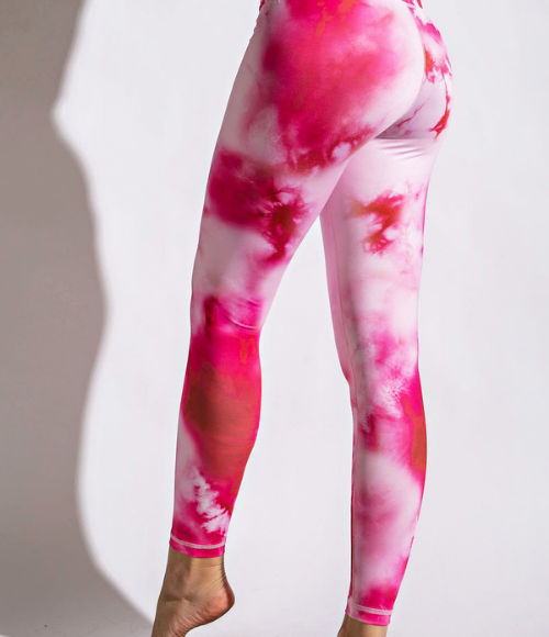 Plus Tie Dye Full Length Leggings - Multiple Colors