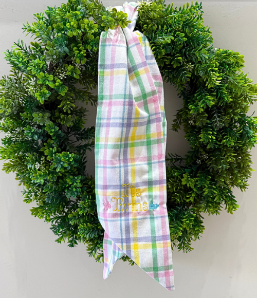 Custom Embroidered Wreath Sashes