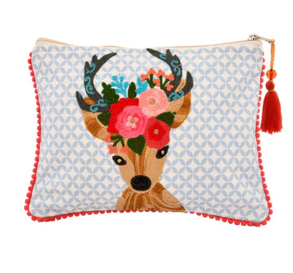 Colorful Embroidered Pouches