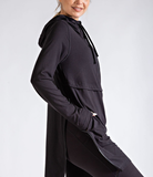 Plus Long Hooded Active Jacket - Multiple Colors