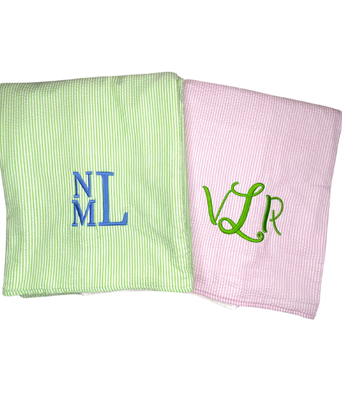Seersucker Beach Towels-Multiple Colors