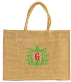 Jute Pocket Tote - multiple colors