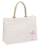 Jute Pocket Tote - multiple colors