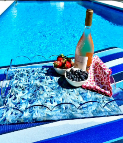 Scalloped Acrylic Trays