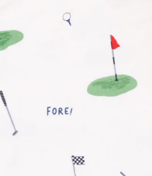 All Fore Golf Fold-Over Cuff Footie