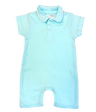 Bambinos Preston Playsuit - Aqua Piped