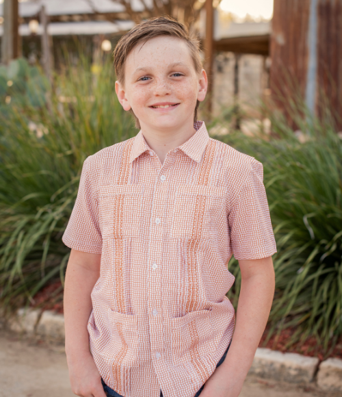 BQ Burnt Orange Guayabera