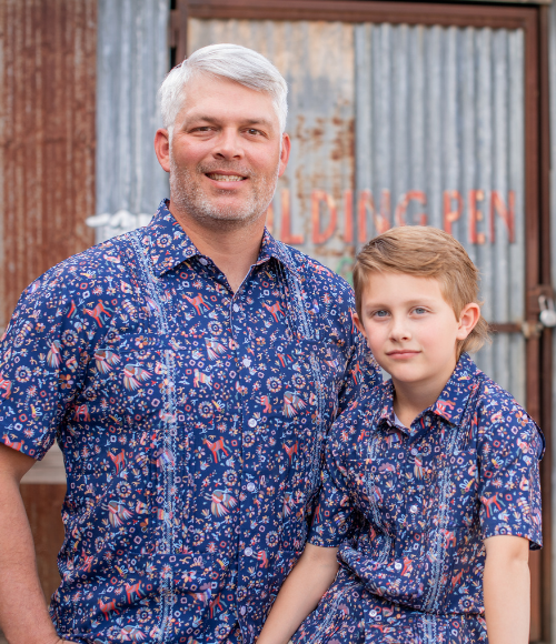 BQ Men's Fall Otomi Guayabera