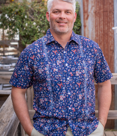 BQ Men's Fall Otomi Guayabera