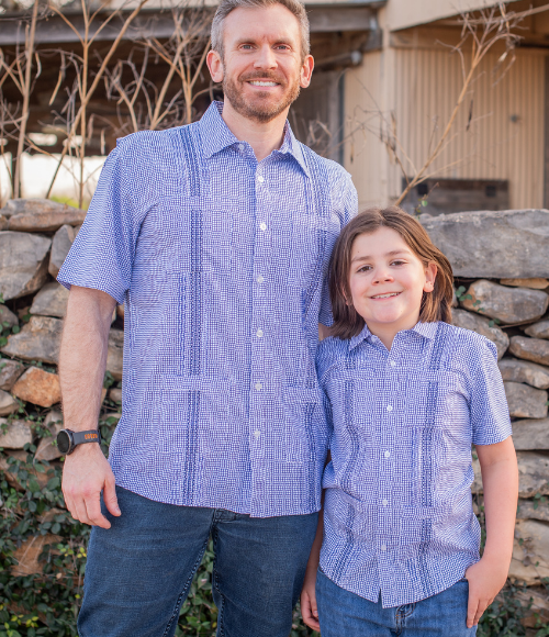BQ Classic Navy Guayabera