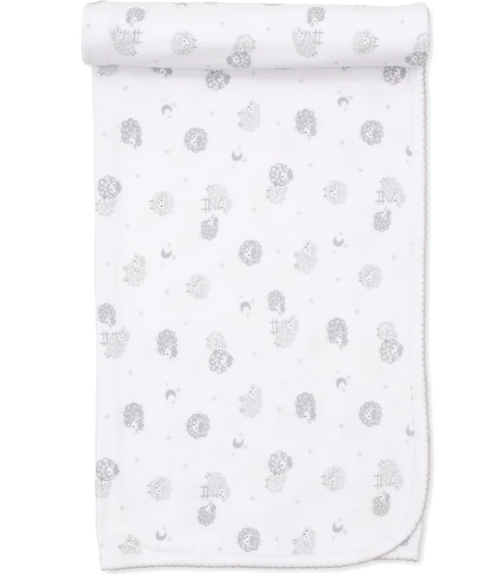 Kissy Silver Baa Baa Baby Sheep Blanket