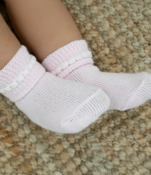 Bubble Bootie Turn Cuff Socks