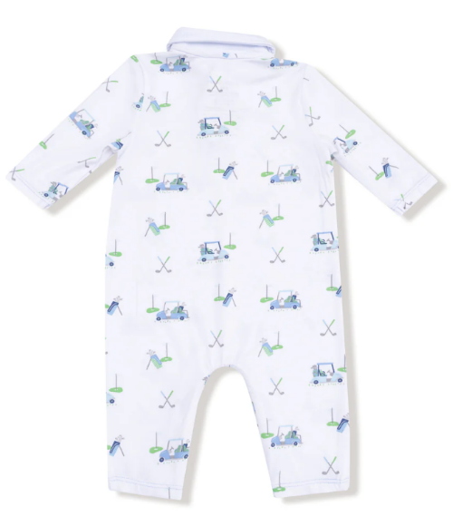 Baby Golf Carts LS Polo Romper