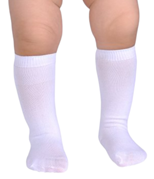 Flat Knit Knee High Socks
