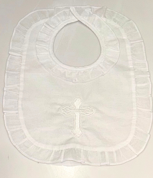 Embriodered Christening-Baptismal Bibs