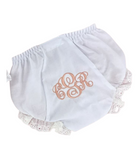 White Eyelet Lace Edged Bloomers
