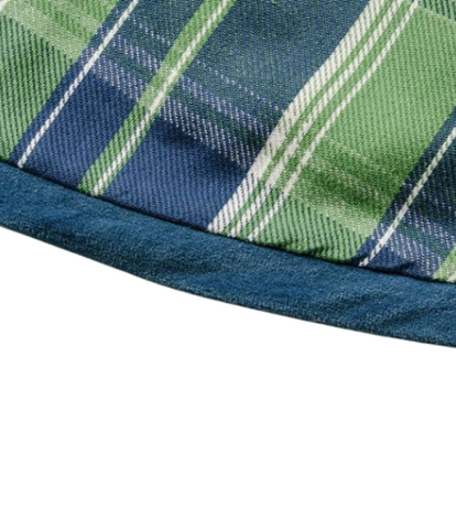 Blue Holiday Plaid Tree Skirt