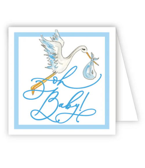 Blue Stork Enclosure Card Blue Stork Enclosure Card