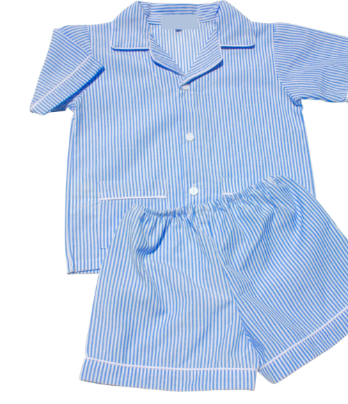 Blue Stripe Pajamas Set